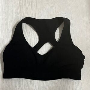 Alphalete Black Racerback Seamless Sports Bra